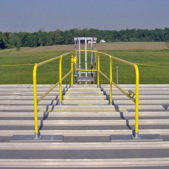 Roof Access Ladder Guardrail Kit