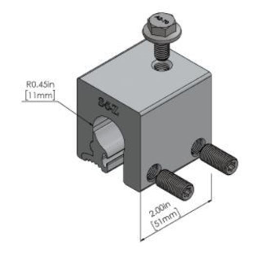 Kalzip clamp with flange