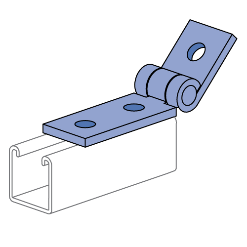 Unistrut P1354A - Adjustable 3-Hole Hinge