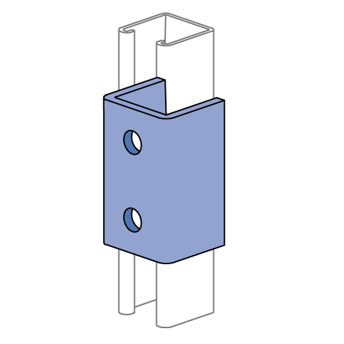 Unistrut P1376 - 2 Hole, "U" Shape Fitting