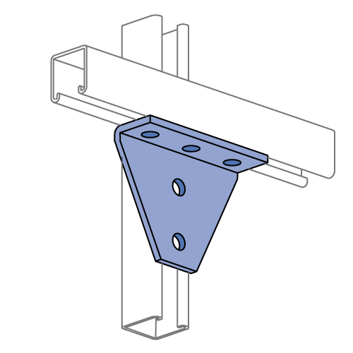 Unistrut P1728 - 5 Hole, 90° Fitting