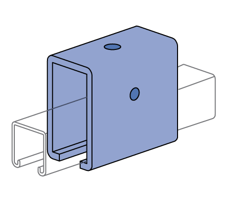 Unistrut P1834A - Trolley Track Hanger / Joiner