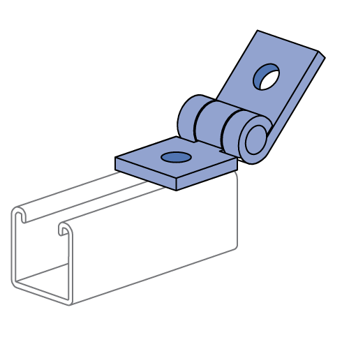 Unistrut P1843 - Adjustable 2-Hole Hinge