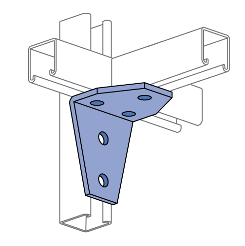 Unistrut P2235 - 5 Hole, 90° Fitting