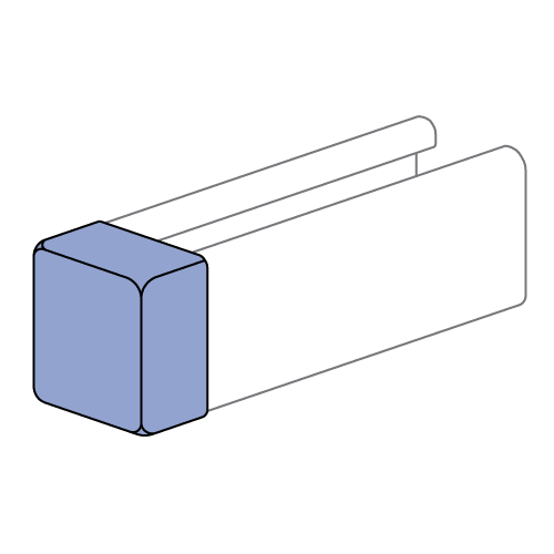 Unistrut P2860 - Plastic White End Caps (1-5/8" Series)