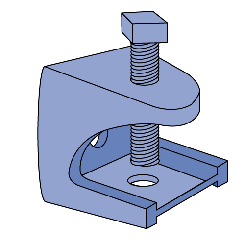Unistrut P2894 - Beam Clamp for 1/4" Rod