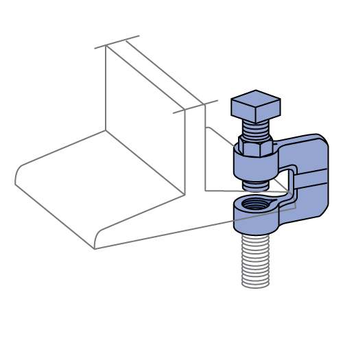Unistrut P2896 - Beam Clamp for 3/8" Rod