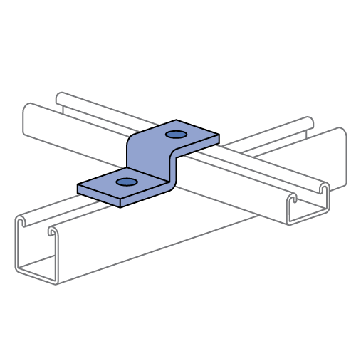 Unistrut P3345 - 2 Hole, "Z" Shape Fitting