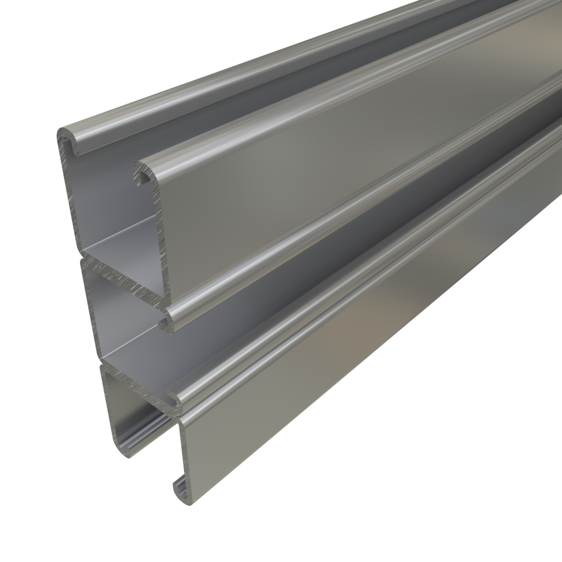 Unistrut P1001A3 - 1-5/8" x 4 7/8", 12 Gauge, Metal Framing Strut, Triple Combination