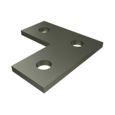 Unistrut P1036 - 3 Hole, Flat Plate Fitting