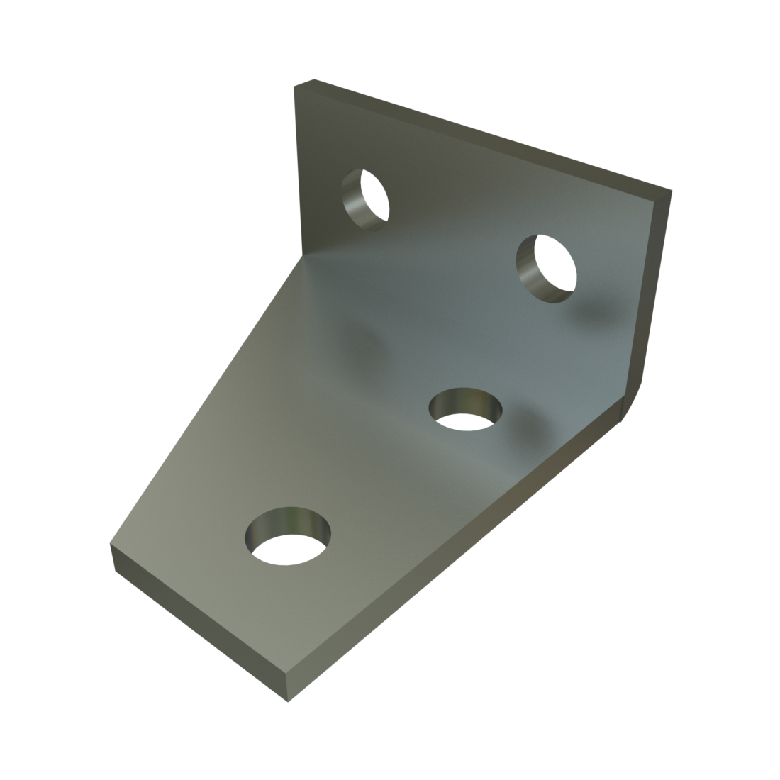 Unistrut P1290 - 4 Hole, 90° Fitting, Right Hand