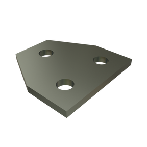 Unistrut P1356 - 3 Hole, Flat Plate Fitting