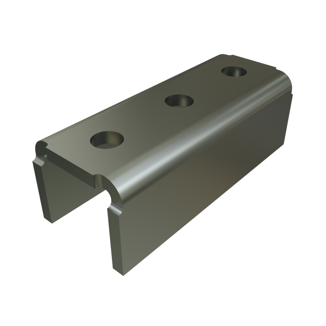 Unistrut P1376A - 3 Hole, "U" Shape Fitting