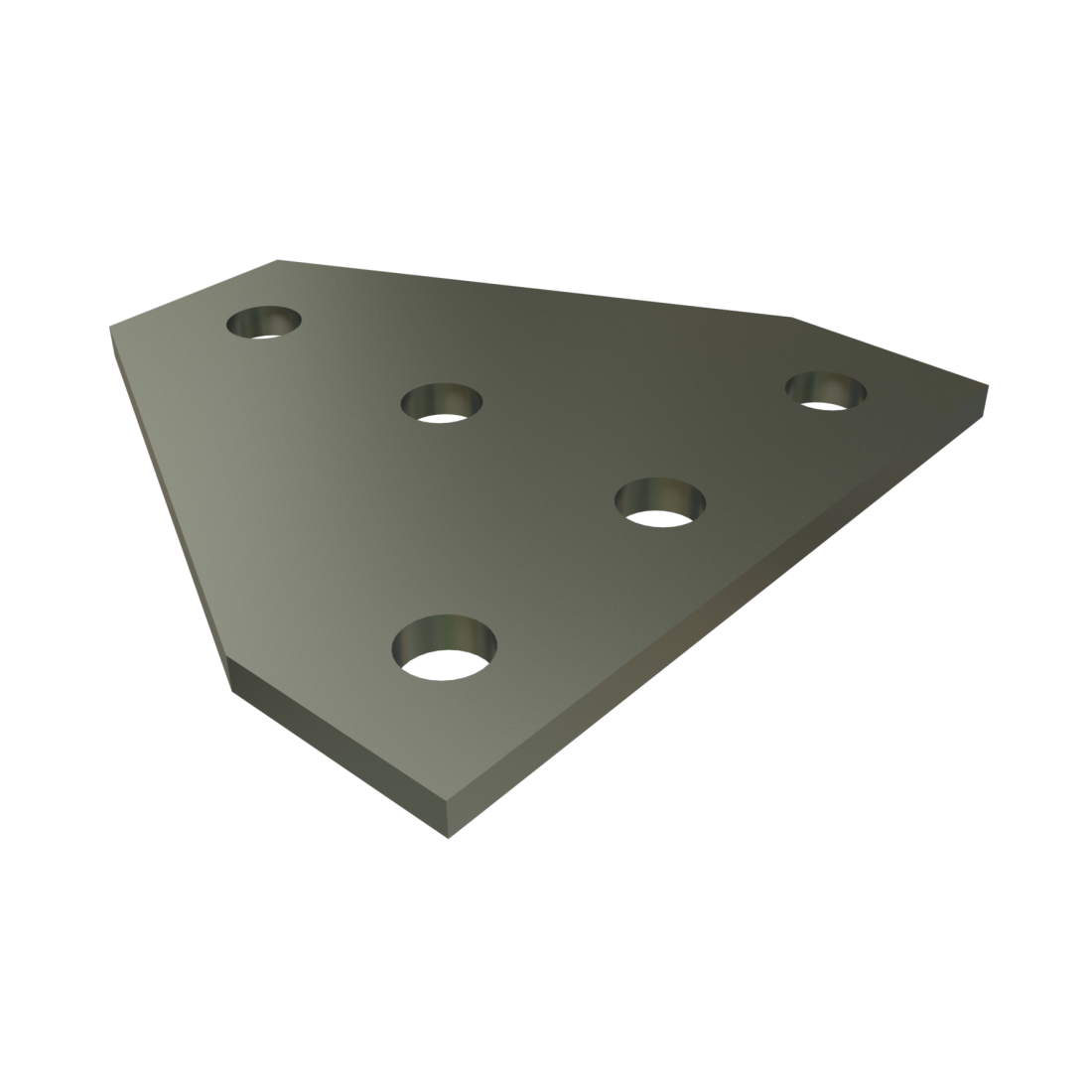 P1726 - 5 Hole, Flat Plate Fitting