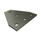 P1726 - 5 Hole, Flat Plate Fitting