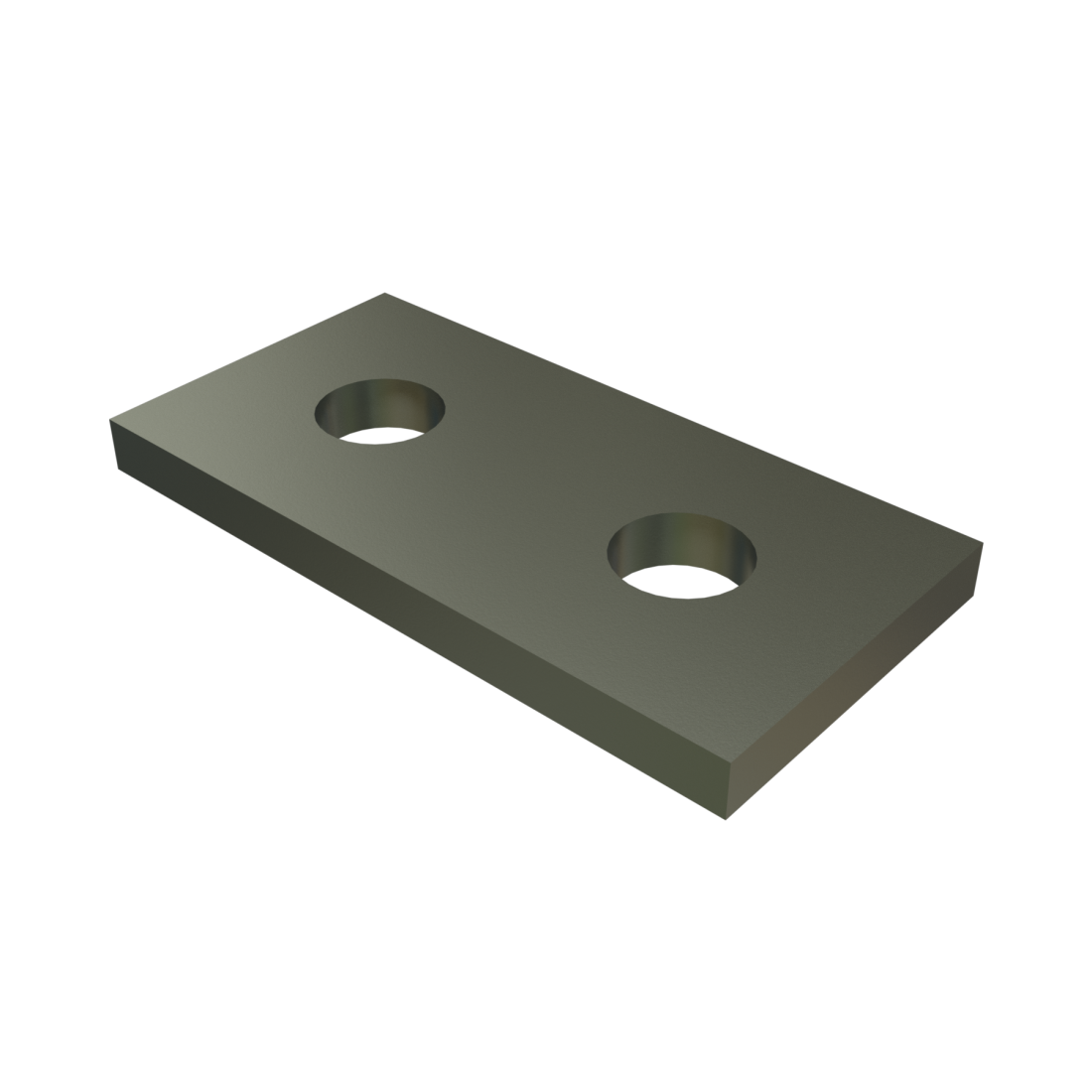 Unistrut P1924 - 2 Hole, Flat Plate Fitting