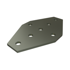 Unistrut P1950 - 7 Hole, Flat Plate Fitting