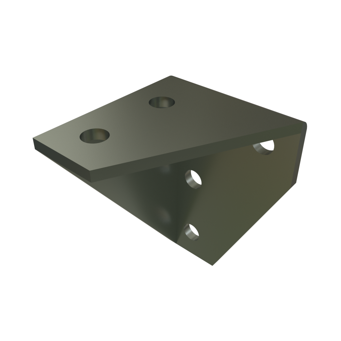 Unistrut P1957 - 6 Hole, 90° Fitting, Left Hand