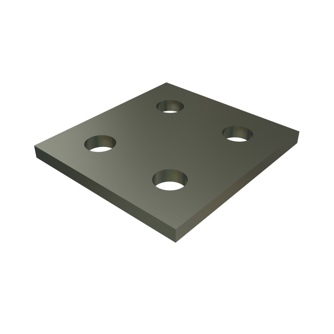 Unistrut P2079 - 4 Hole, Flat Plate Fitting