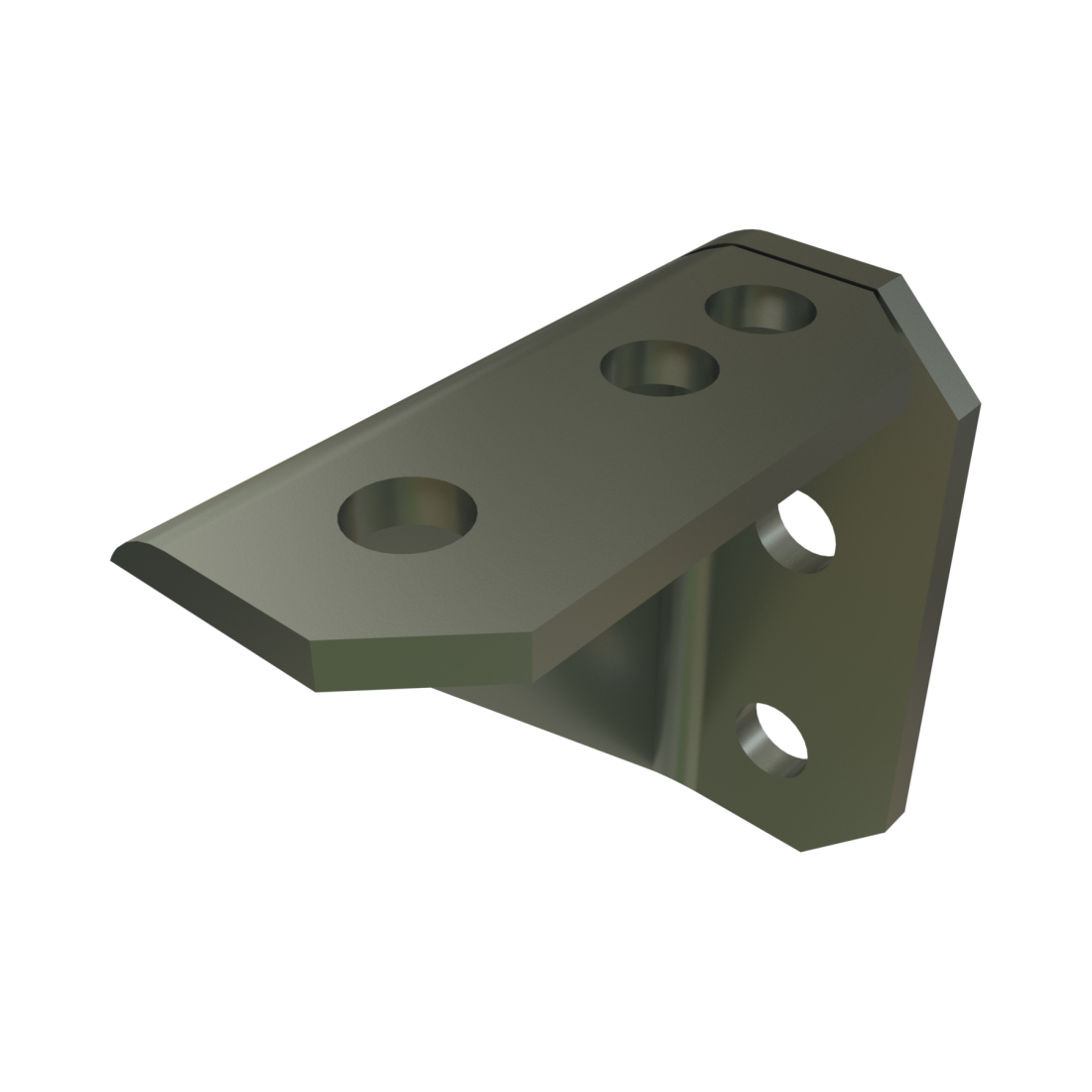 Unistrut P2484 - 7 Hole, 90° Gusseted Fitting