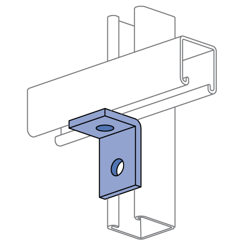 Unistrut A1068 - 2 Hole 90° Fitting (1-1/4" Series)