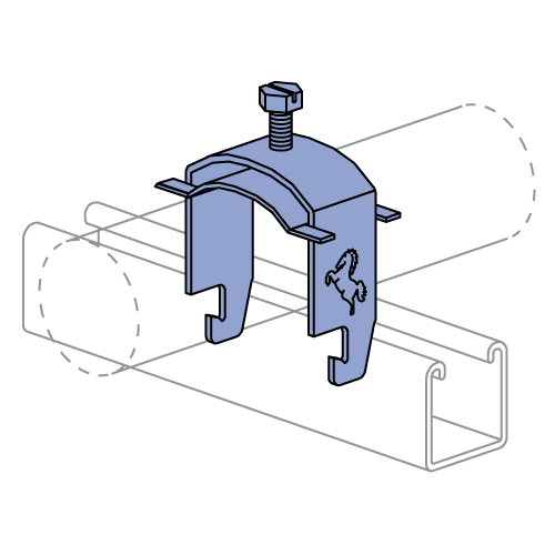 Unistrut MU025 thru MU400 - Mustang Clamp