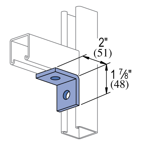 Unistrut P1026 - 2 Hole, 90° Fitting