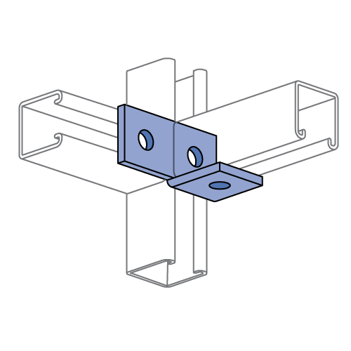 Unistrut P1037 - 3 Hole, 90° Fitting