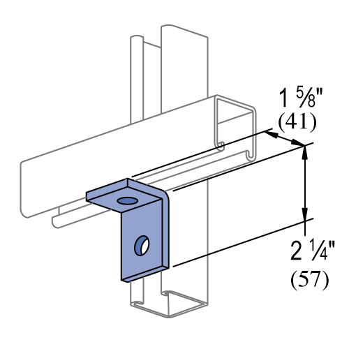 Unistrut P1068 - 2 Hole, 90° Fitting