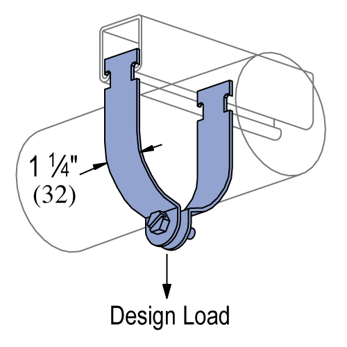P1126A - 8" Pipe and Rigid Steel Conduit Clamp (1-5/8" Series)