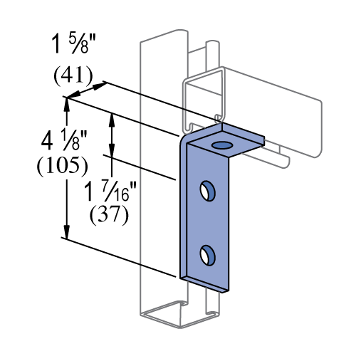 Unistrut P1326 - 3 Hole, 90° Fitting