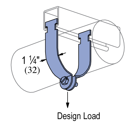 Unistrut P1426 - 1/2" CONDUIT (EMT) CLAMP (1-5/8" SERIES)