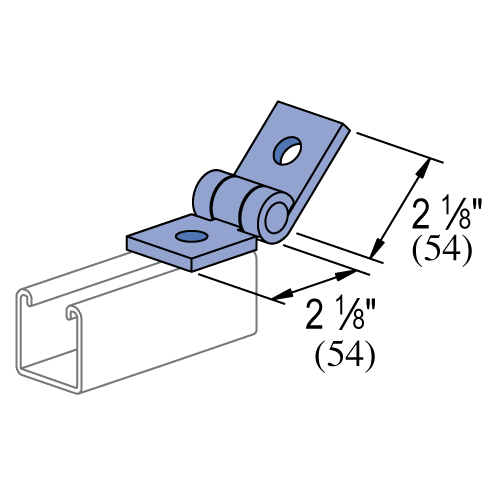 Unistrut P1843 - Adjustable 2-Hole Hinge