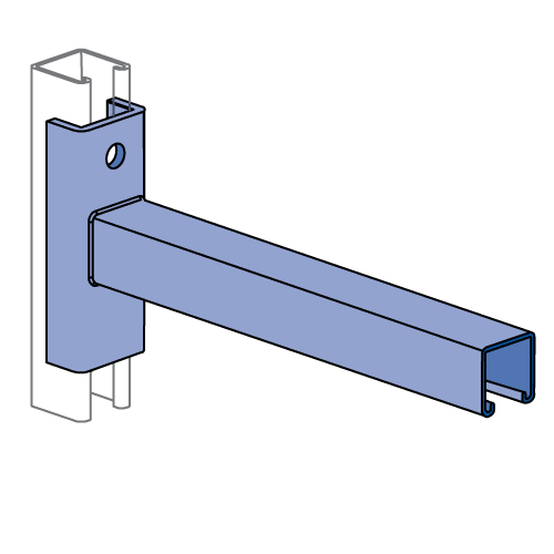 Unistrut P2233A & P2234A - 18" - 24" Bracket (slot down) (1-5/8" Series)