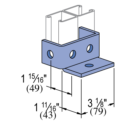 Unistrut P2453 - Post Base