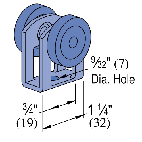 Unistrut P2749 - 2 Wheel Trolley