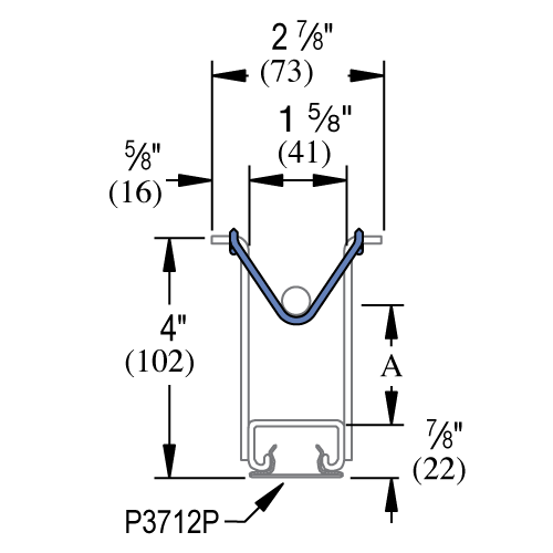 Unistrut P2865 - Concrete Insert - Hold Down Spring
