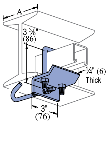 Unistrut P2867 - Beam Clamp for 4" - 12" Wide Beams