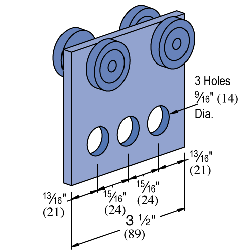 Unistrut P2950 - 4 Wheel Trolleys