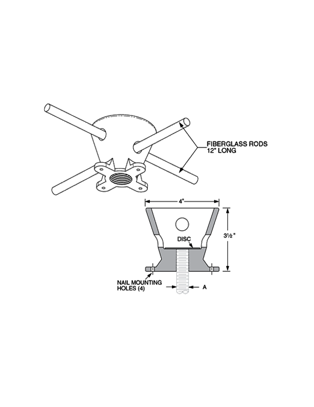 Unistrut P3246 - Heavy Duty Concrete Insert