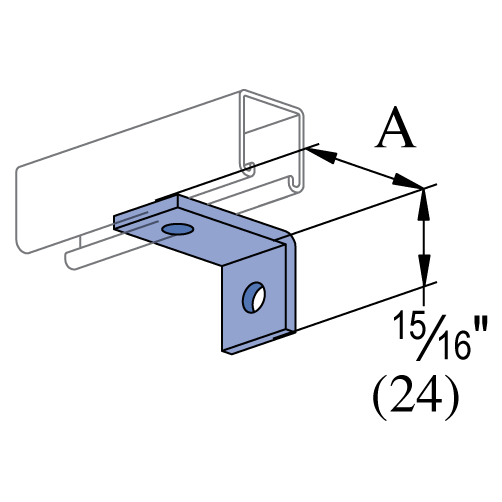 Unistrut P6281 - 2" 90° FITTINGS (13/16" SERIES)