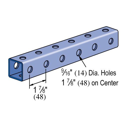 Unistrut P9000 - 1-5/8" x 1-5/8" Telestrut Tubing
