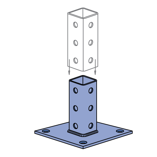 Unistrut P9011 - Post Base (Telestrut)