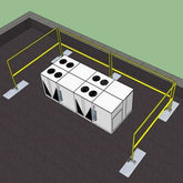 Roof Safety HVAC Guardrail Kit (LARGE)