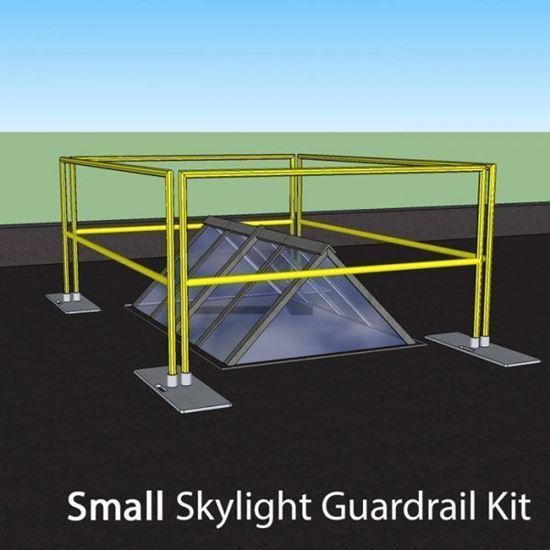 OSHA Compliant Roof Skylight Guardrail Kit Small (SKYSM)