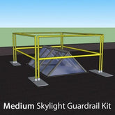 OSHA Compliant Roof Skylight Guardrail Kit Medium (SKYMD)