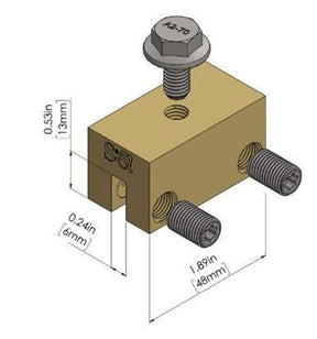 S-5! S-5-B Brass Attachment Clamps for Copper Roofs