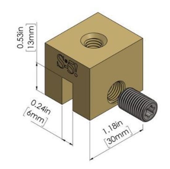 S-5! S-5-B Brass Mini Attachment Clamps for Copper Roofs