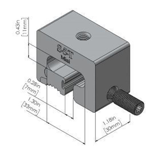 S-5! S-5-T Mini Attachment Clamps For T-Profile Metal Roofs