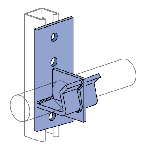 P2454 - Double Pipe Axle Support